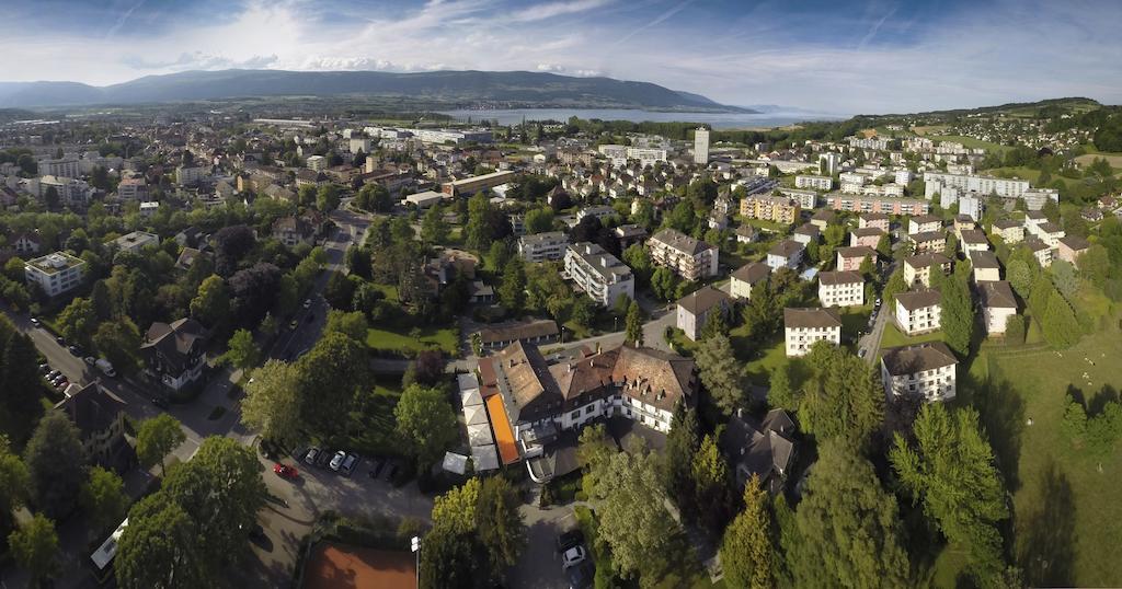 Hotel La Prairie, Swiss Bike Hotel Yverdon-les-Bains Buitenkant foto